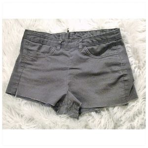 3/$20 H&M HighWaist CutOff Gray Stretch Shorts